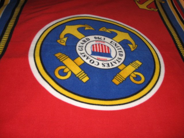 Image 2 of United States Coast Guard  Military Fleece Blanket
