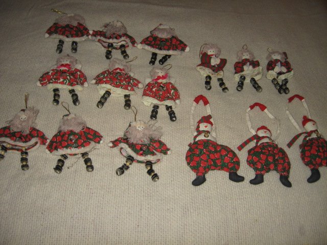 Image 2 of Christmas Tree Angel Dolls  Ornaments  Santa Angel doll set of 19