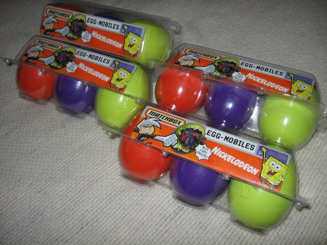 Image 1 of Matchbox Egg Mobiles Cars in Eggs Set of Three New in Box
