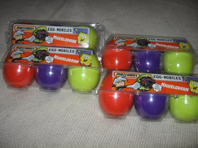 Image 2 of Matchbox Egg Mobiles Cars in Eggs Set of Three New in Box