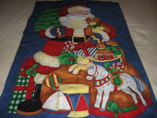 Image 0 of Night Before Christmas Santa Door Decoration cotton fabric last two