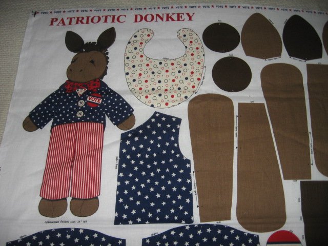 Image 0 of Patriotic Donkey doll you make 
