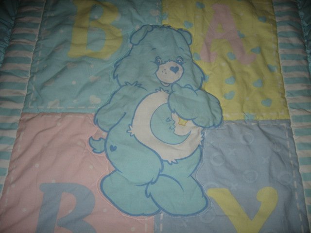 Image 0 of Care Bears boy padded quilt trim and headboard 