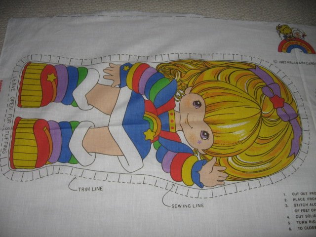 Rainbow Brite  doll to sew stuff 21 inch