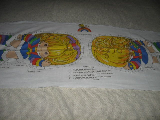 Image 2 of Rainbow Brite  doll to sew stuff 21 inch