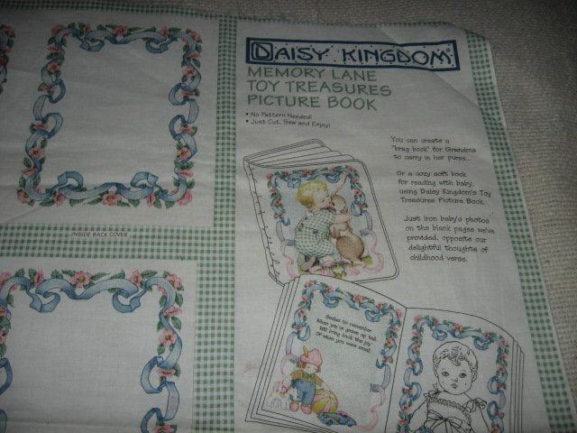 Memory Lane Daisy Kingdom fabric soft book you  sew