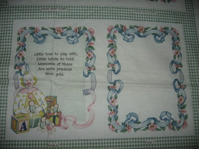 Image 2 of Memory Lane Daisy Kingdom fabric soft book you  sew