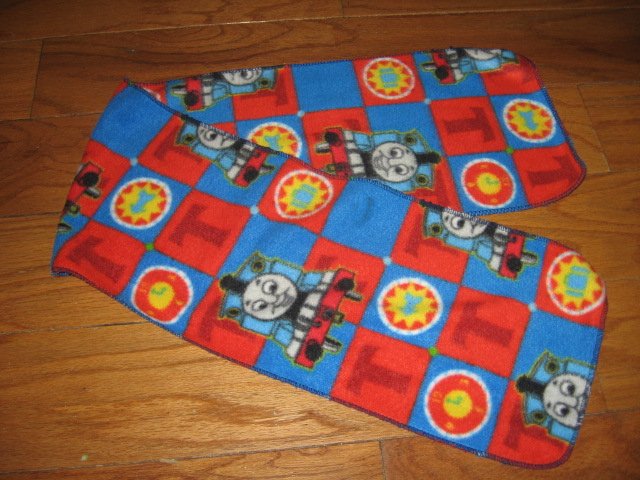 Thomas the Tank Handmade fleece table runner or scarf