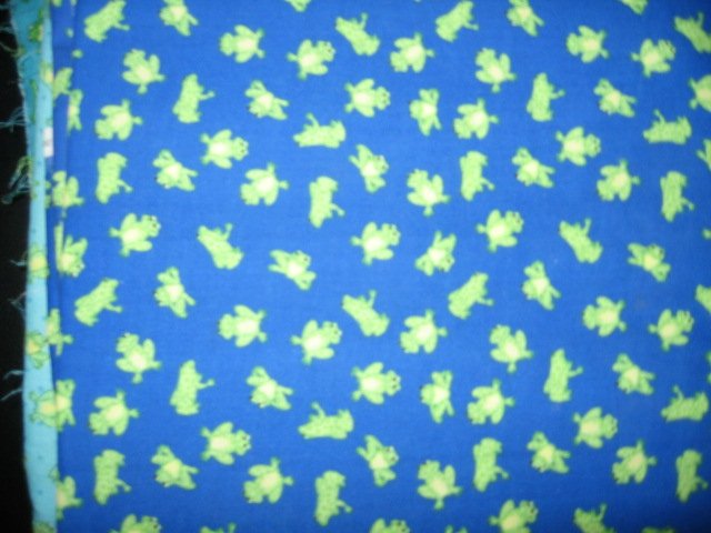 frog on dark blue backgroud cotton fabric by the yard 44 inch wide