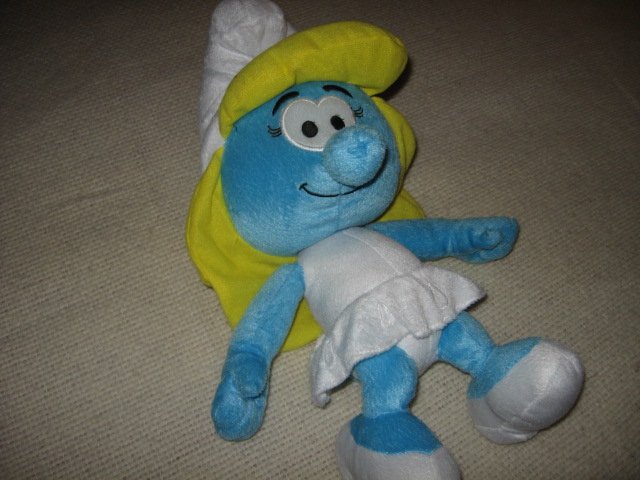 Image 0 of Smurf girl soft stuffed doll 20 inch