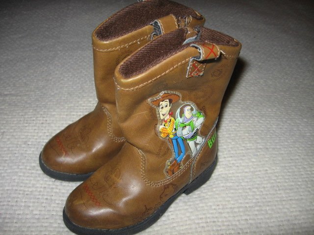 Image 0 of cowboy boots toddler size 6 med buzz woody gang like new