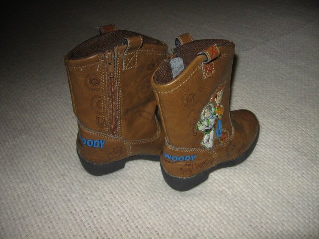 Image 1 of cowboy boots toddler size 6 med buzz woody gang like new