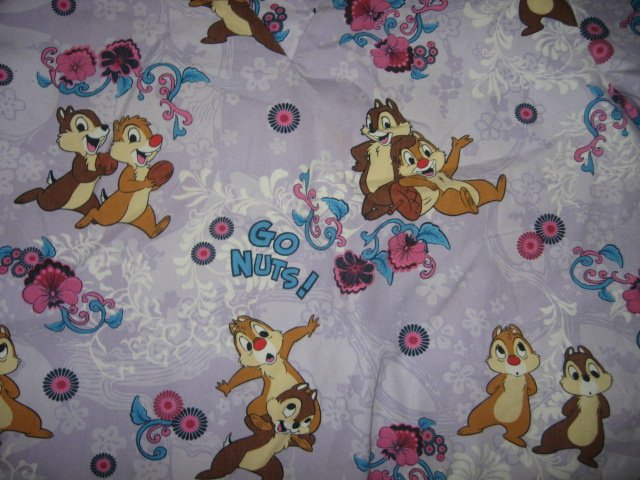 Image 1 of Medical gown Disney chipmunk go nuts size M like new with tag