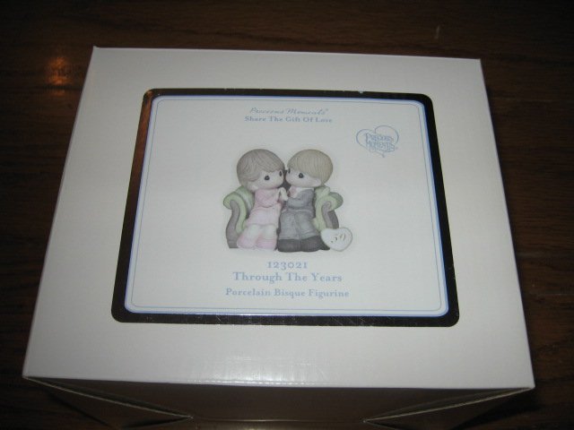 Precious Moments Porcelain Bisque Figurine Through the Years New in Box