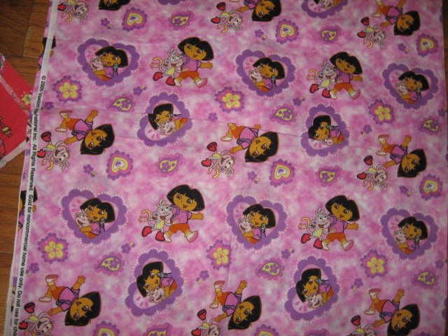 Dora and friend cotton fabric  sewing one piece