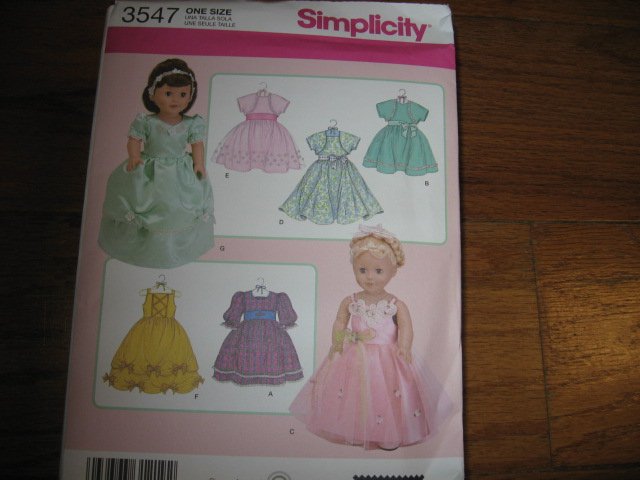 Image 0 of girl doll clothes pattern to sew 