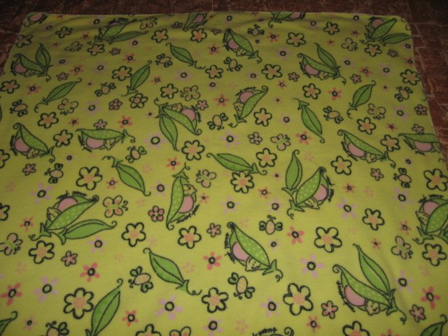 Image 0 of sweet pea child fleece blanket 31 inch by 33 inch