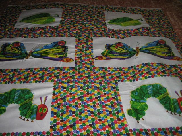 Hungry Caterpiller fabric panel 