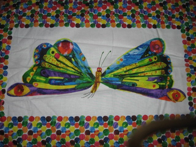 Image 2 of Hungry Caterpiller fabric panel 