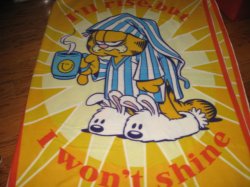 Garfield Rise and Shine Fleece blanket