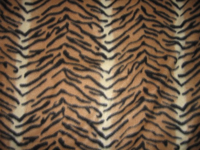 Tiger Stripe jungle fleece blanket 