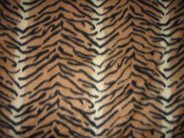 Image 0 of Tiger Stripe jungle fleece blanket 