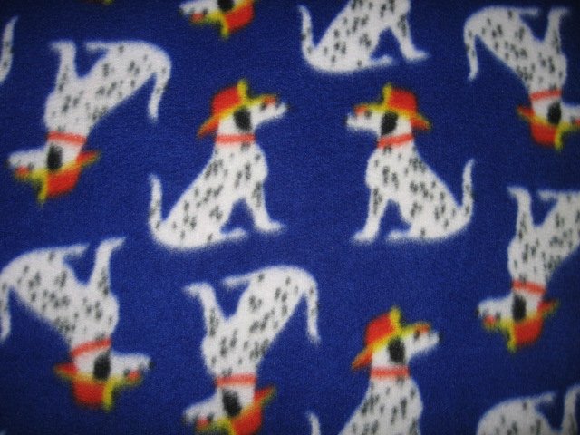 dog dalmatian large fleece blanket