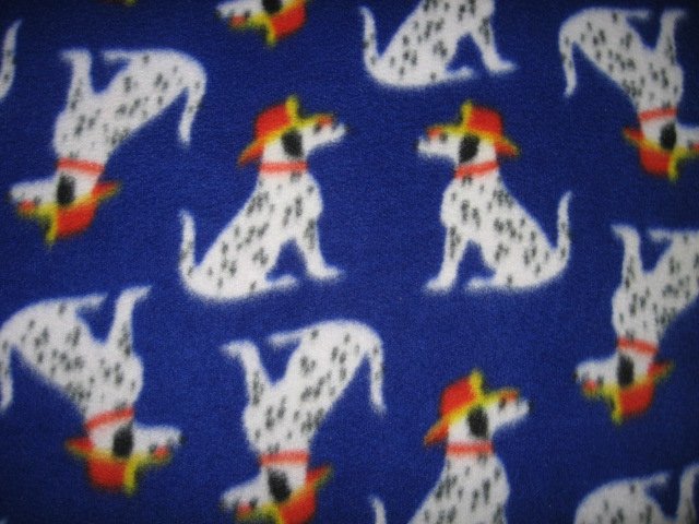 Image 1 of dog dalmatian large fleece blanket