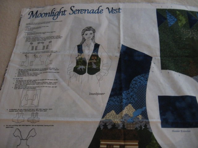 Moonlight Seranade Woman vest to sew