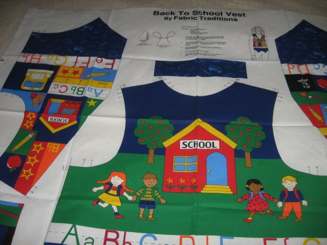 Image 1 of Back to School Teacher Vest  to sew