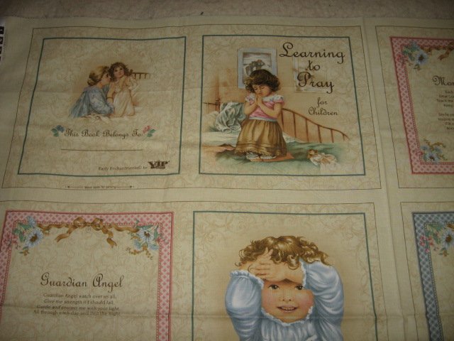 Image 3 of Learning Pray Children Soft book 100% cotton fabric To Sew/ 