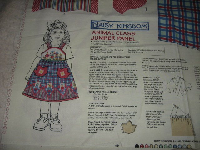 Image 0 of child  jumper panel girl fabric you make