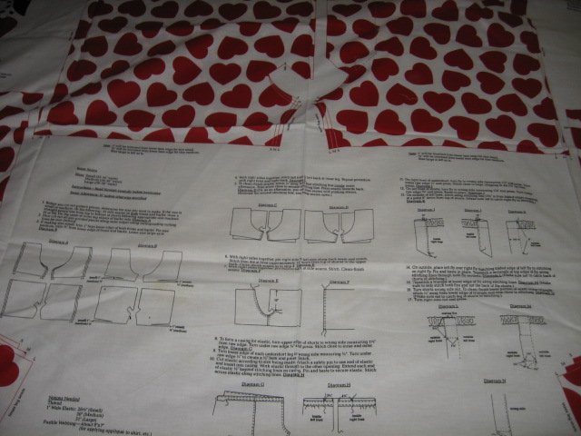 Image 1 of valentine boxer shorts  fabric dalmatian you make