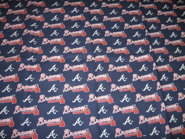 braves fleece fabric