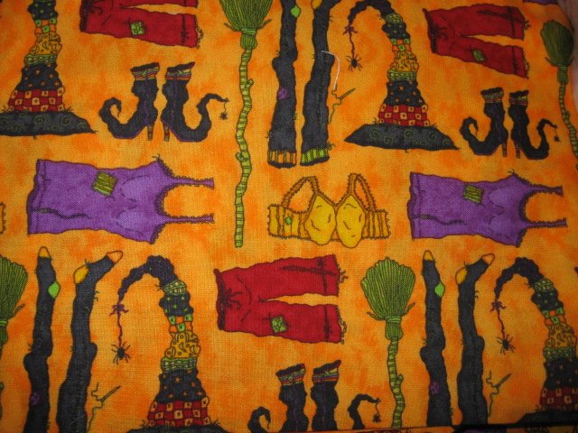 Image 0 of Witches Underwear by Lori Gardner halloween fabric 