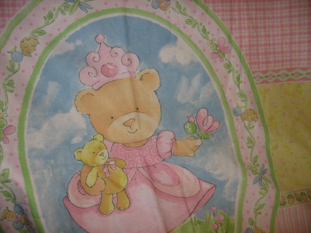 Teddy Bear double  blanket pink