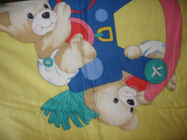 Teddy Bear on Rocking Horse double  blanket 