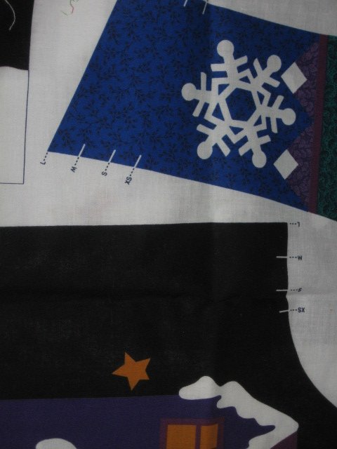 Image 1 of Winter night vest cotton fabric to sew 
