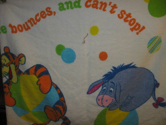 Image 1 of Winnie the Pooh Beach Towel Eeyore Tigger Cotton with Disney Tag