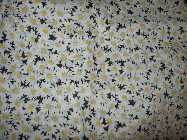 yellow flowers tiny cotton fabric single piece