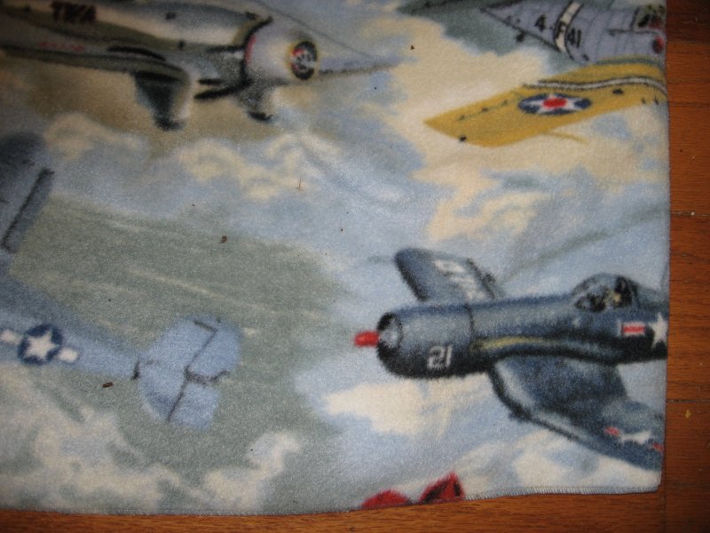 Airplane warbird   fleece blanket 