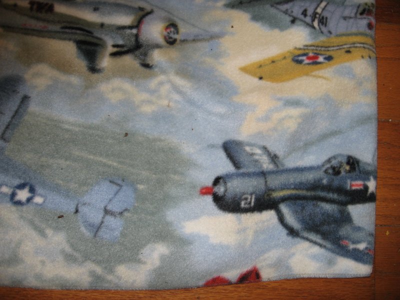 Image 0 of Airplane warbird   fleece blanket 