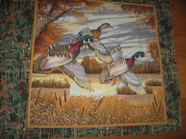 Image 0 of  Wood duck pillow panel to sew