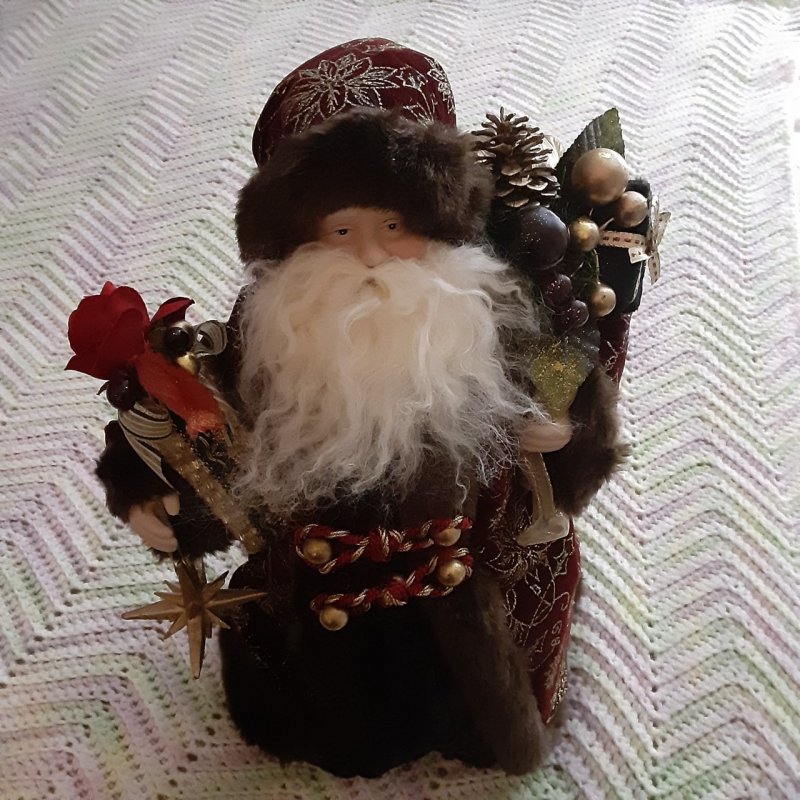 Image 2 of Old World Decorative Christmas Santa 