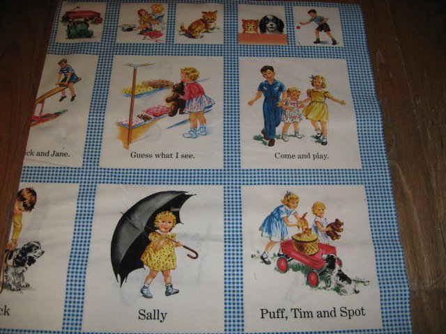 Image 1 of Dick and Jane fabric pictures to sew