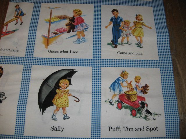Image 2 of Dick and Jane fabric pictures to sew