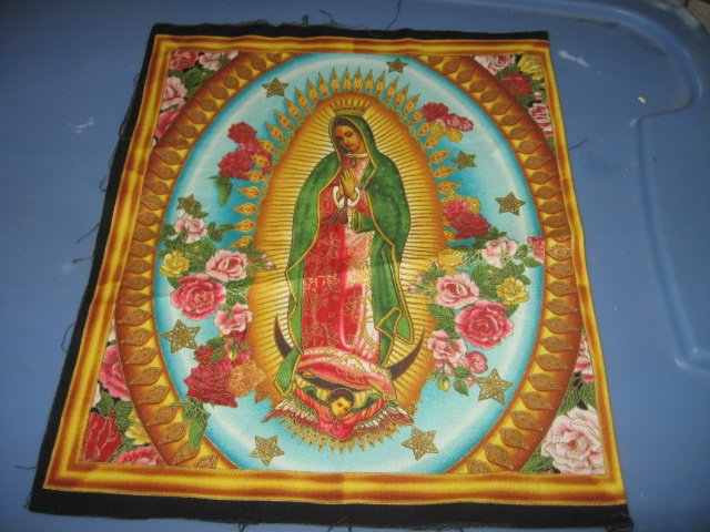 Image 1 of Religious Madonna praying set of three pillow panels 