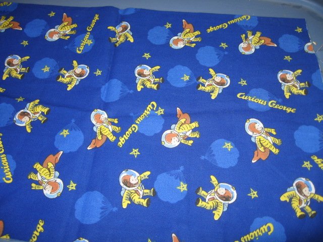 Curious George Astronaut overall fabric one piece