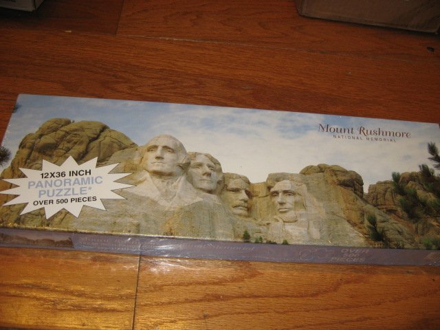 Image 2 of Mt Rushmore National Memorial Panoramic Puzzle  