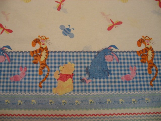 Disney Winnie the Pooh Tigger Piglet Eeyore Border Print fabric by the yard 